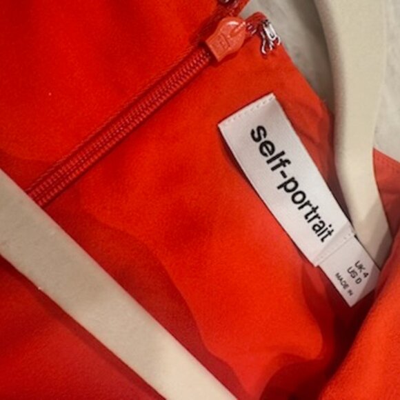 SELF-PORTRAIT gathered crepe midi dress - Picture 3 of 3